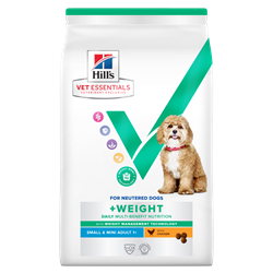 Hill's VET ESSENTIALS MULTI-BENEFIT + WEIGHT Adult 1+ Small & Mini tørfoder til hunde 6 kg.